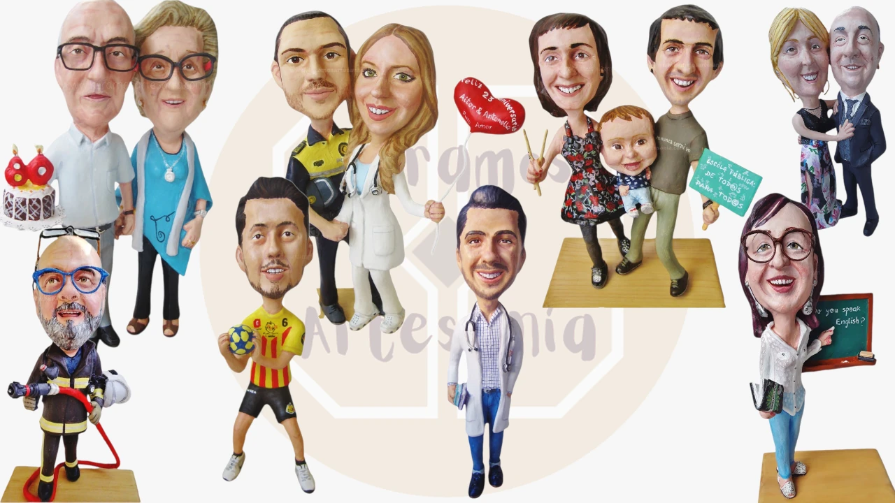 Figuras personalizadas de cartón piedra y papel maché